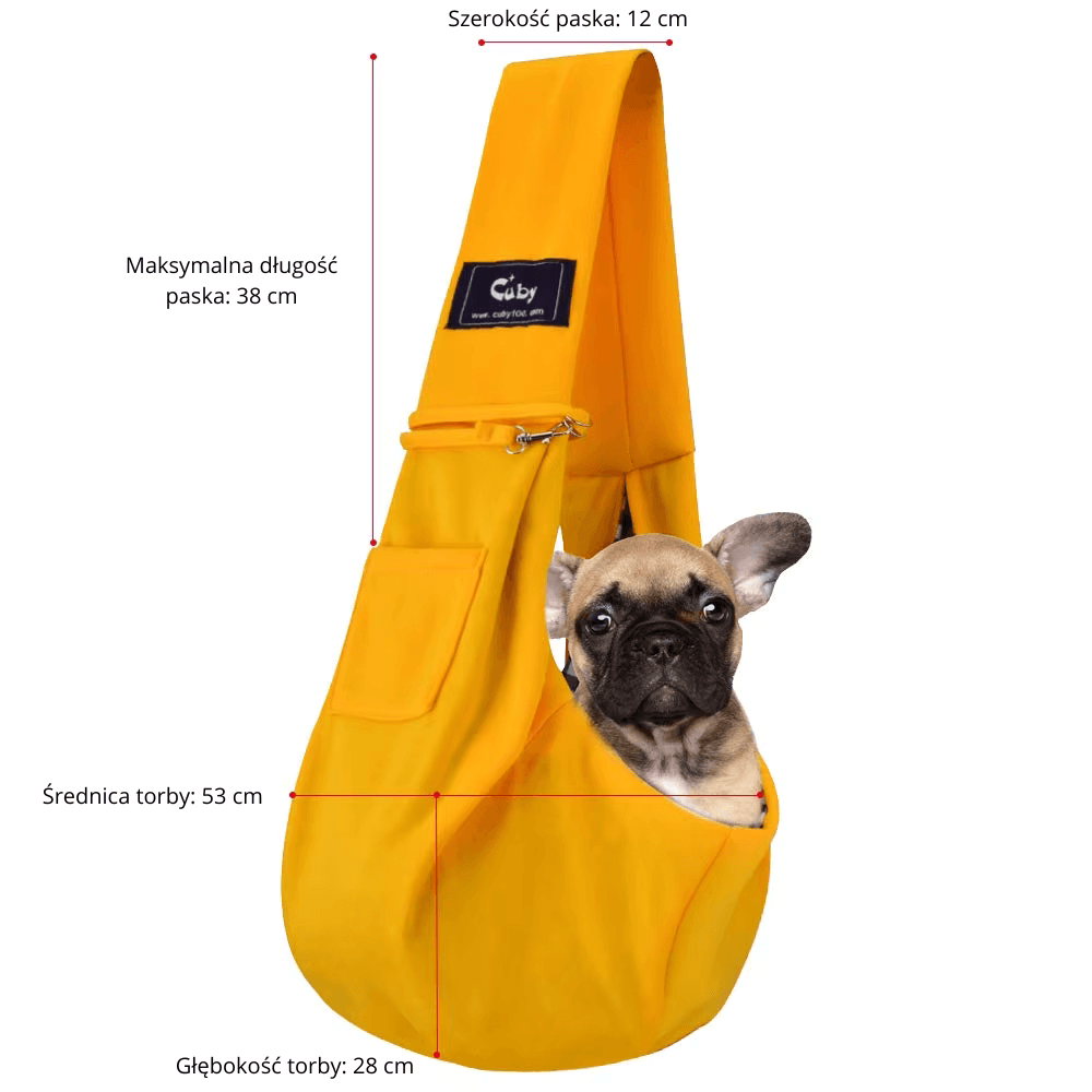 CUBY Torba Transportowa dla Psów i Kotów – Wygodne Nosidło na Ramię